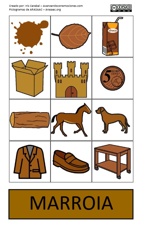 TEACCH MATERIALA - KOLOREAK DISKRIMINATZEKO KOADERNOA